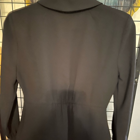 J. Crew Black Wrap Top - Picture 5 of 7